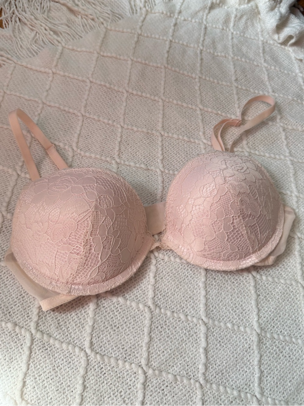 Primark Pink Lace Push-Up Bra